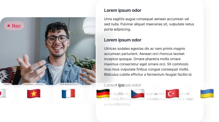 Transcribe in 30+ Languages